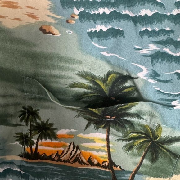 Aloha Republic Size 4XL‎ 100% Cotton Short Sleeve Button Up Hawaiian Shirt USA - Picture 4 of 8